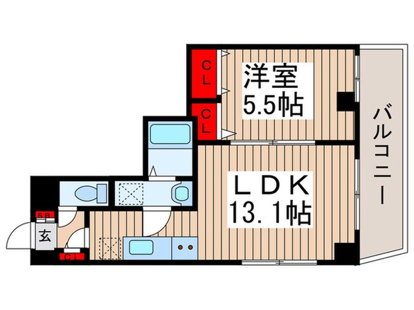 Arcenciel東浅草の物件間取画像